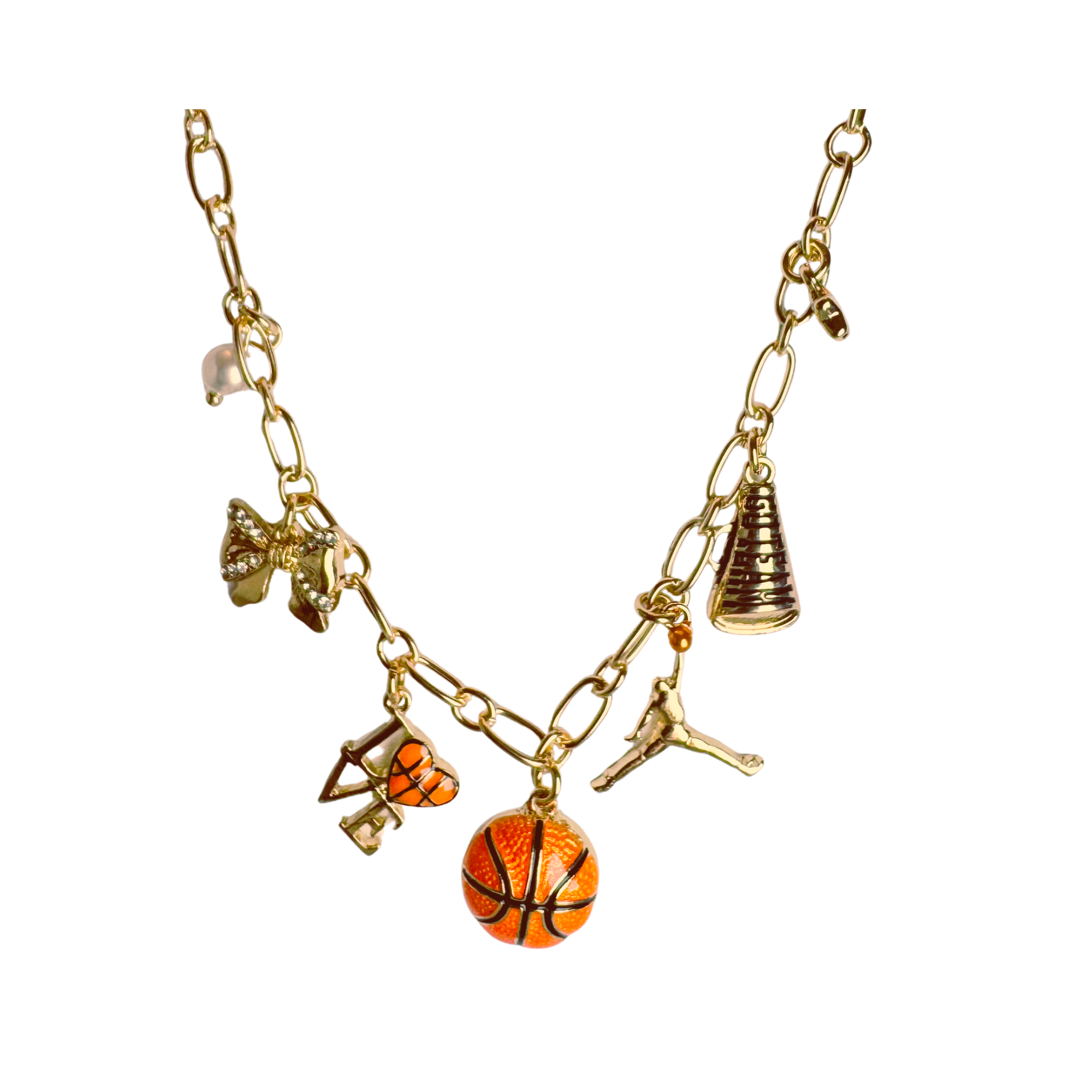 BASKETBALL BOW NECKLACE