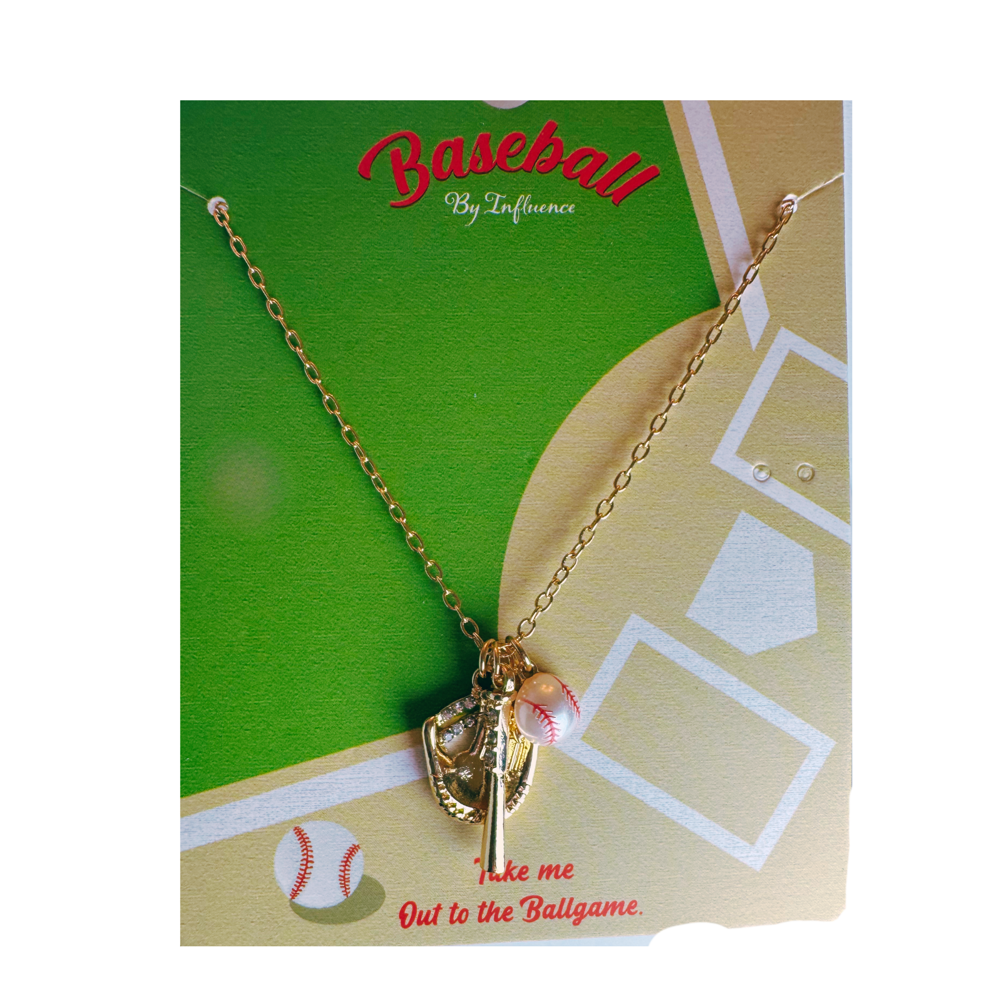 BASEBALL TRIO NECKLACE