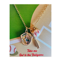 BASEBALL TRIO NECKLACE