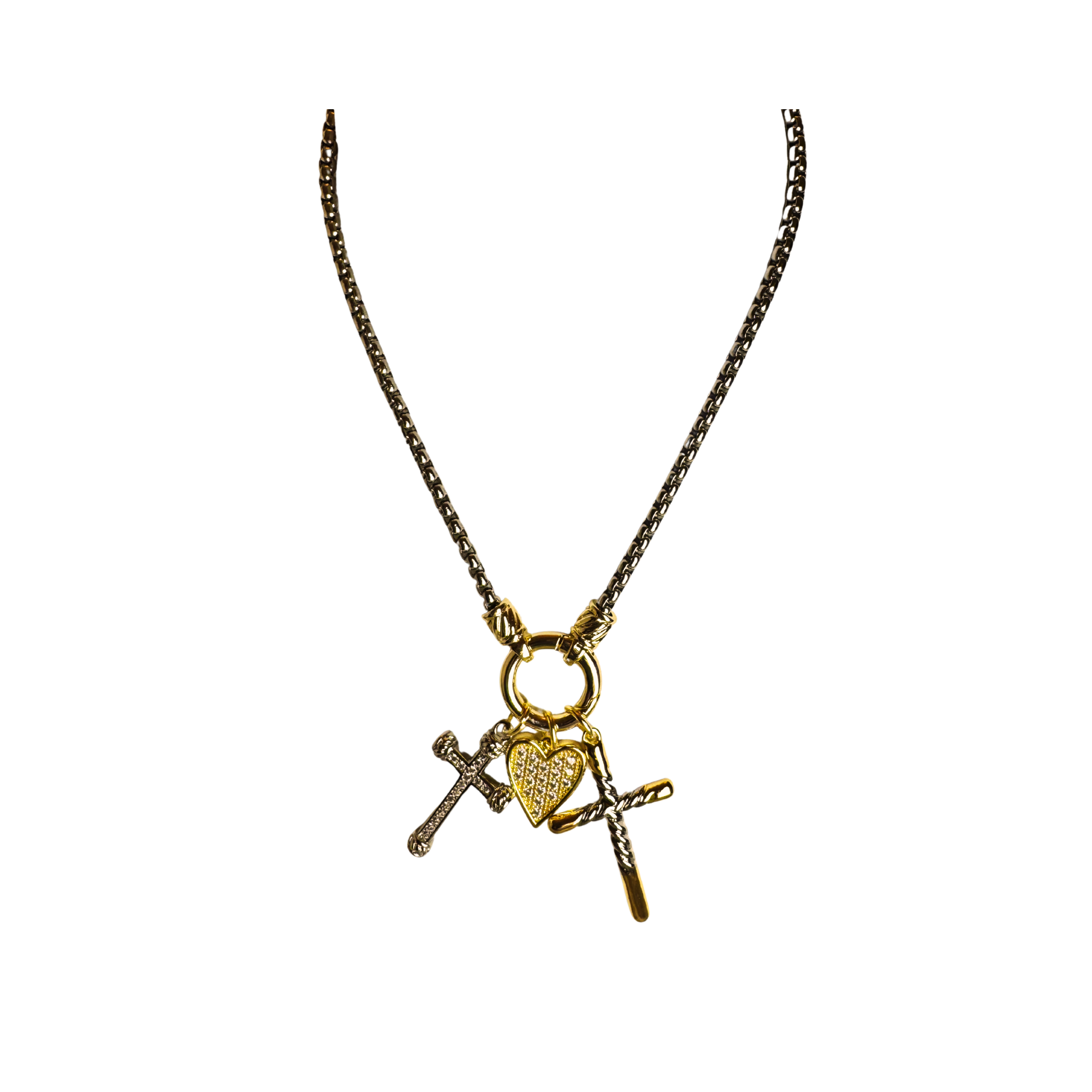 LOVE CROSS NECKLACE