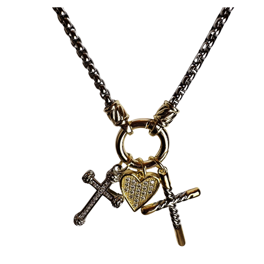 LOVE CROSS NECKLACE