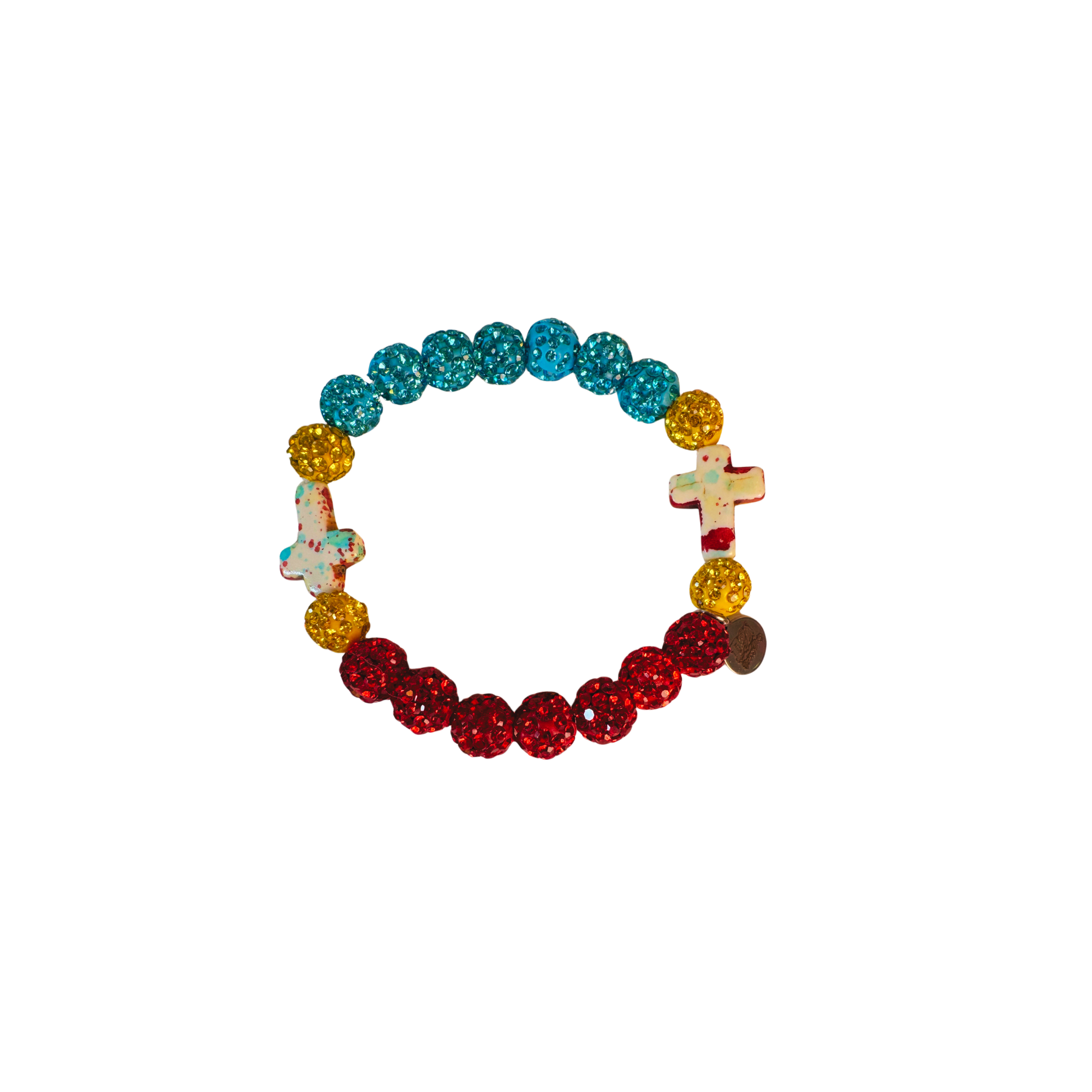 DD ORIGINAL RHINESTONE CROSS BRACELET