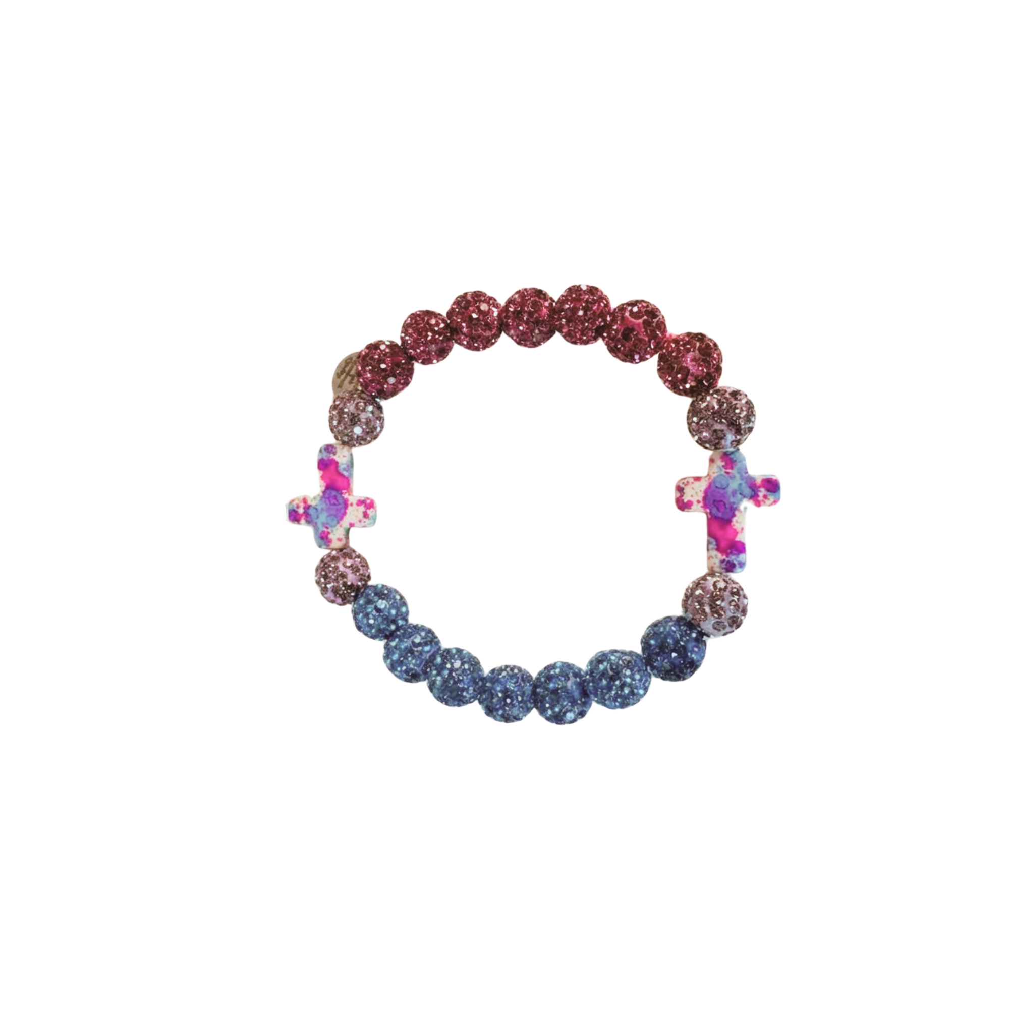 DD ORIGINAL RHINESTONE CROSS BRACELET