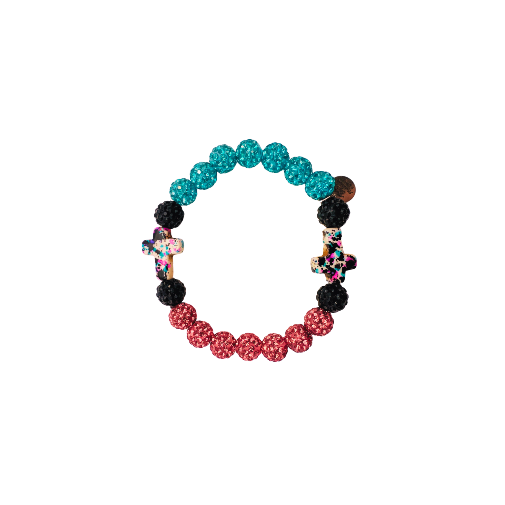DD ORIGINAL RHINESTONE CROSS BRACELET
