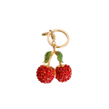DIAMOND RED CHERRY KEYCHAIN
