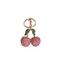 DIAMOND PINK CHERRY KEYCHAIN